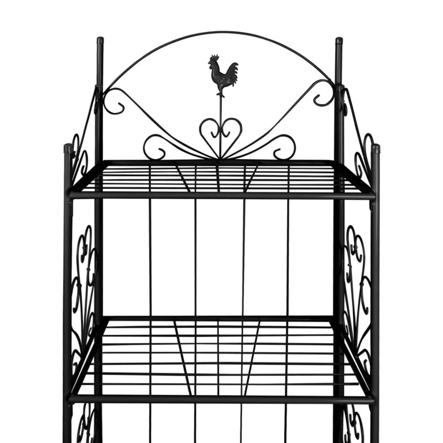Support pour plantes Carré Noir - 3