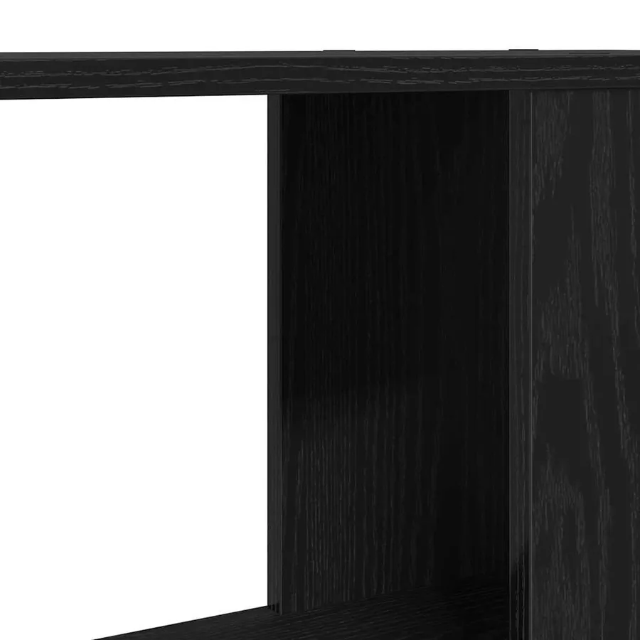 Bibliothèque/Séparateur de pièce chêne noir 60x24x186 cm - 8