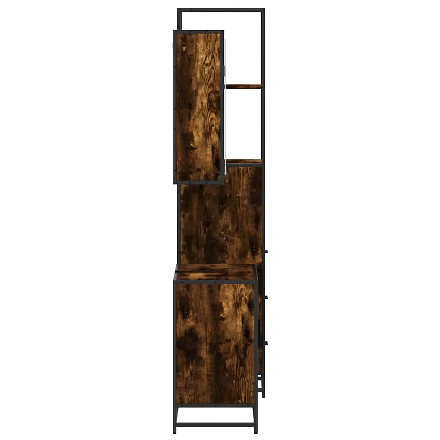 Ensemble de meubles de salle de bain 3 pcs Chêne fumé - 6