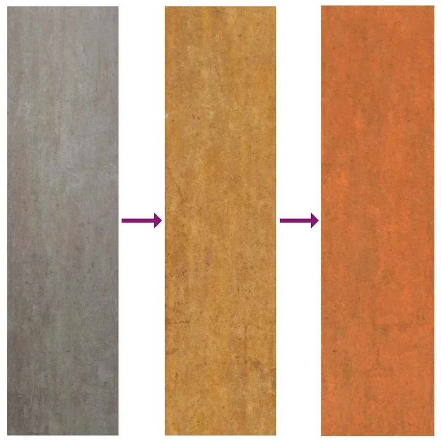 Lit surélevé de jardin rouillé 160x80x77 cm acier corten - 6