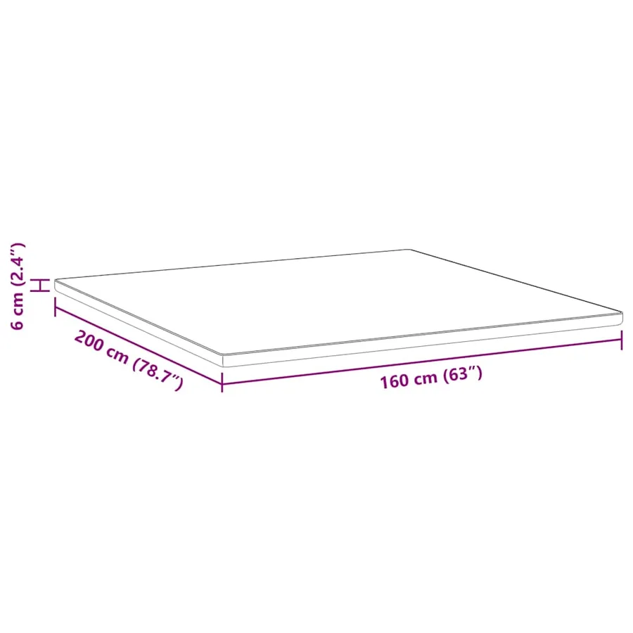 Surmatelas Blanc 160 x 200 cm Tissu jacquard - 12