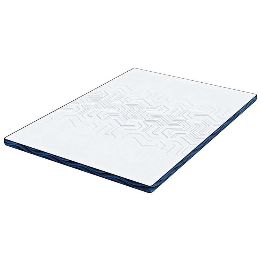 Surmatelas Blanc 160 x 200 cm Tissu jacquard - 5
