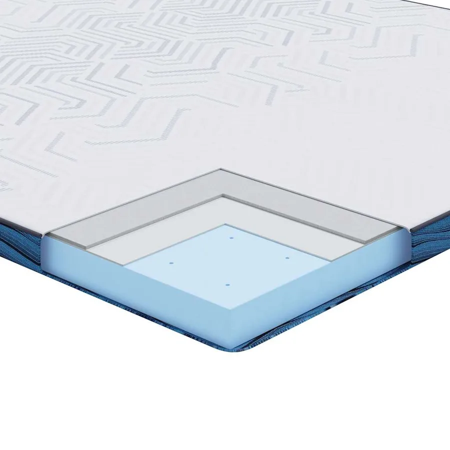 Surmatelas Blanc 200 x 200 cm Tissu jacquard - 11