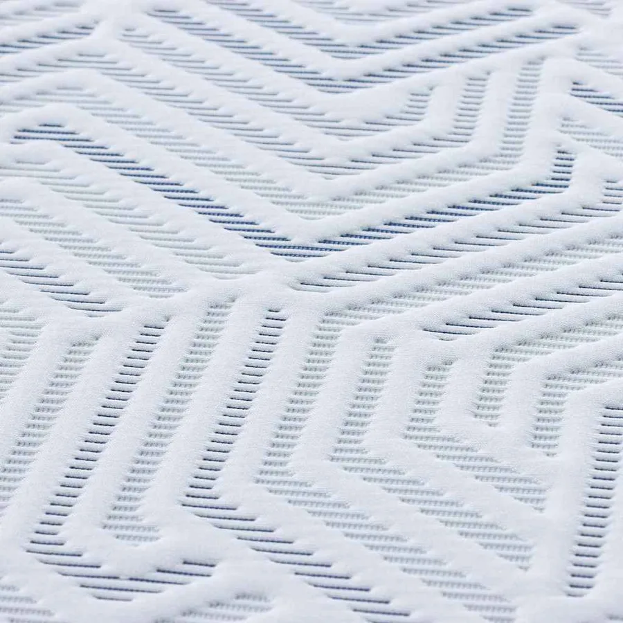 Surmatelas Blanc 200 x 200 cm Tissu jacquard - 8