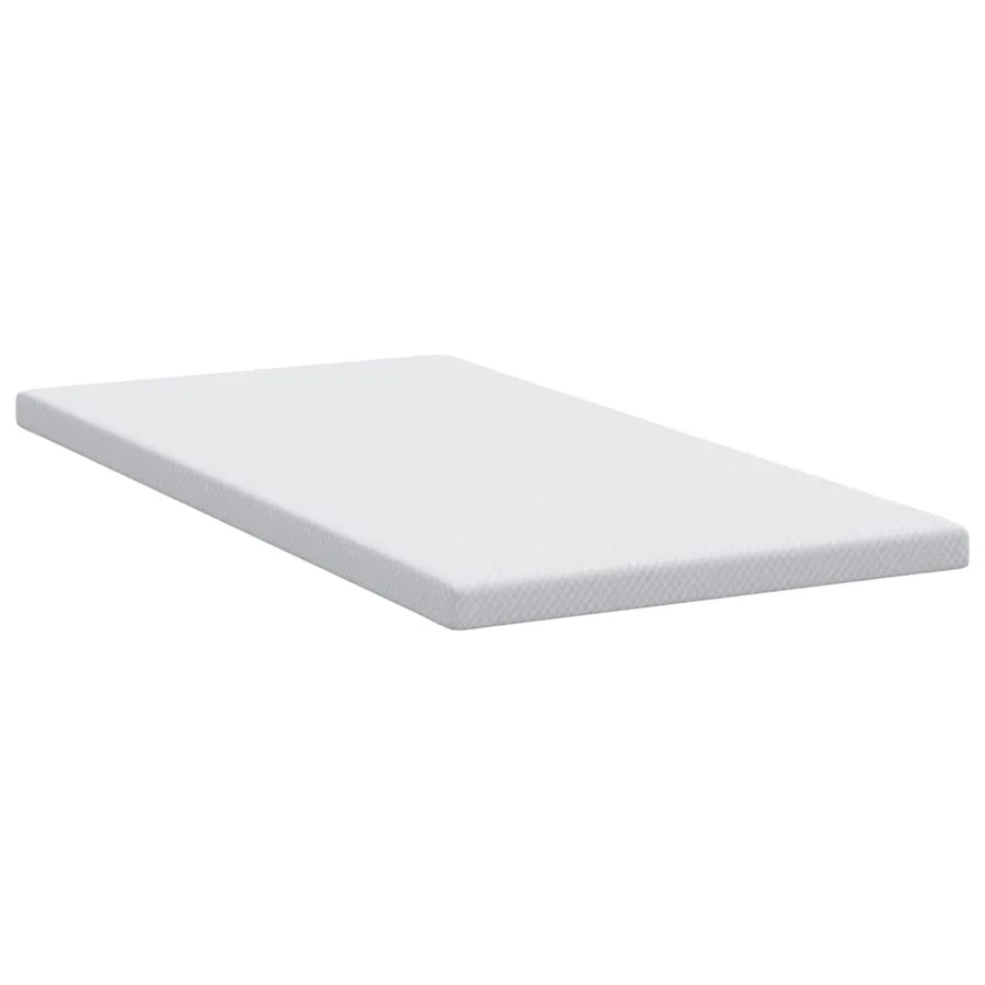 Surmatelas en mousse à mémoire 100 x 200 cm Thick Doux Blanc - 5
