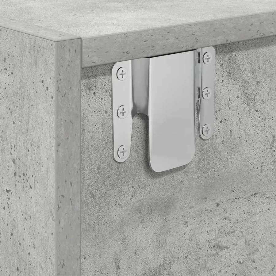 Meubles TV 2 pcs gris béton 100x31x25,5 cm bois d'ingénierie - 12