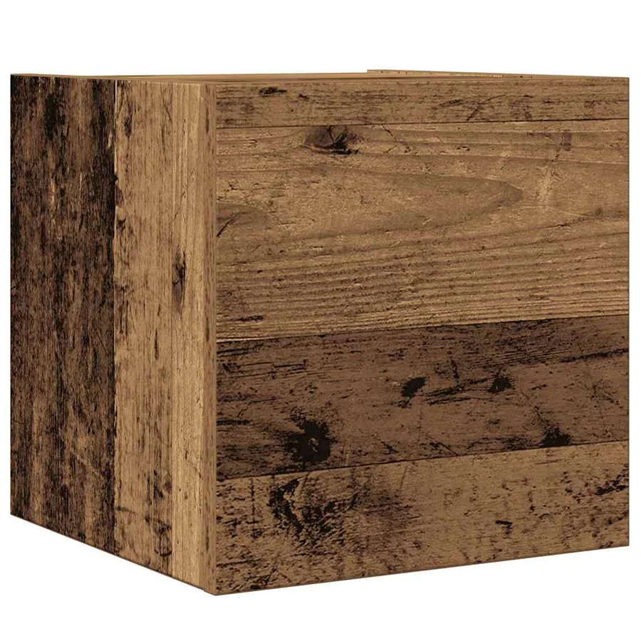 Ensemble de meuble TV mural 4 pcs vieux bois bois d'ingénierie - 6