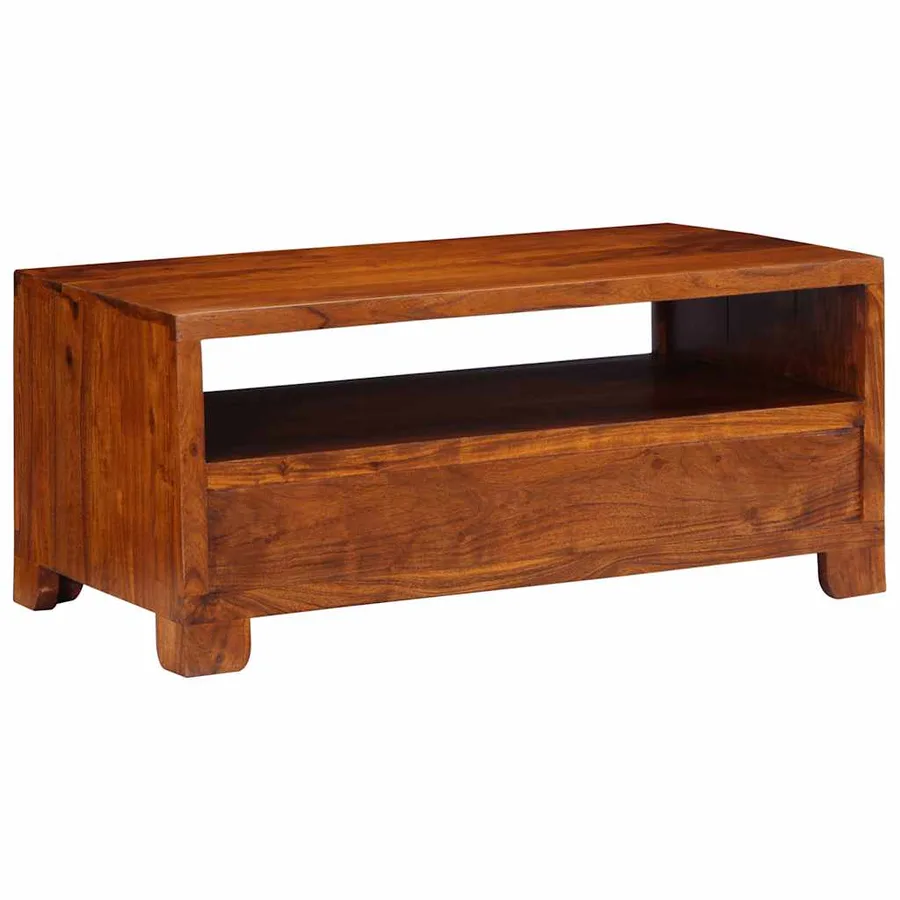 Table basse 90x50x40 cm bois d'acacia massif - 4