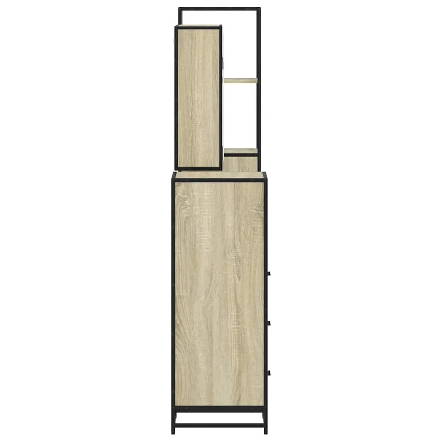 Ensemble de meubles de salle de bain 4 pcs chêne sonoma - 7