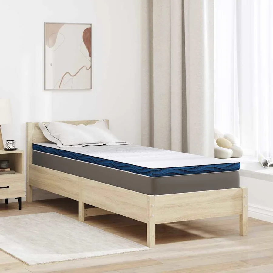 Surmatelas Blanc 80 x 200 cm Tissu jacquard