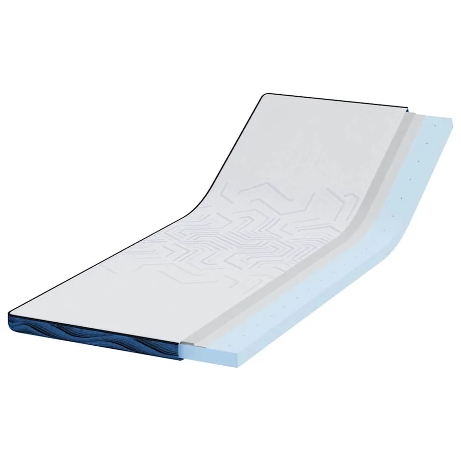 Surmatelas Blanc 80 x 200 cm Tissu jacquard - 3