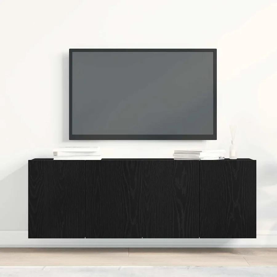 Meubles TV 2 pièces Chêne noir 120 x 30 x 41 cm Bois d'ingénierie - 3