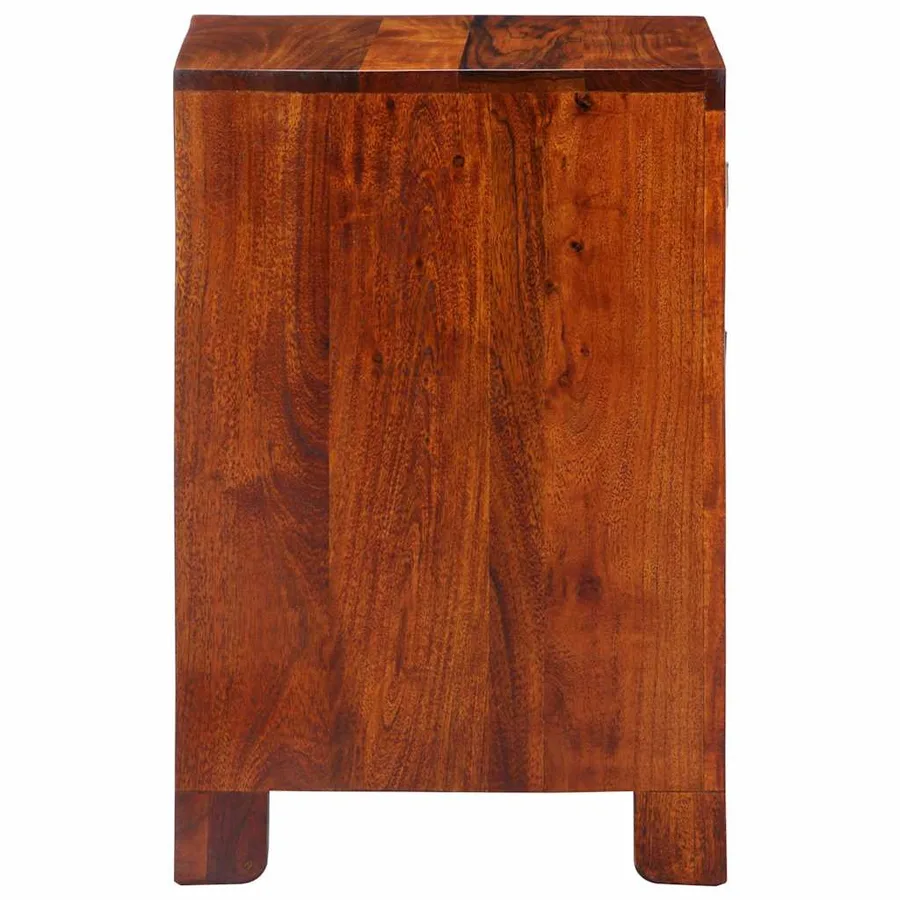 Table de chevet 40x40x60 cm bois d'acacia massif - 3