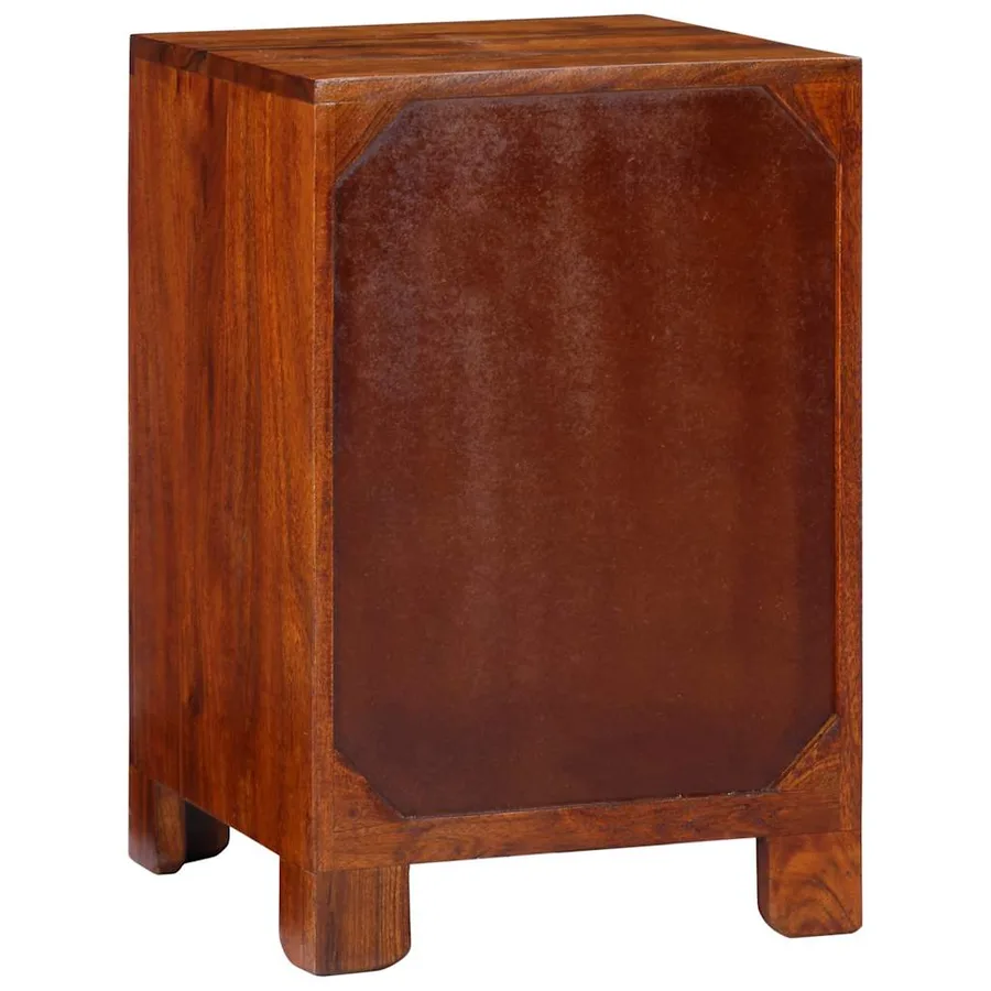 Table de chevet 40x40x60 cm bois d'acacia massif - 4