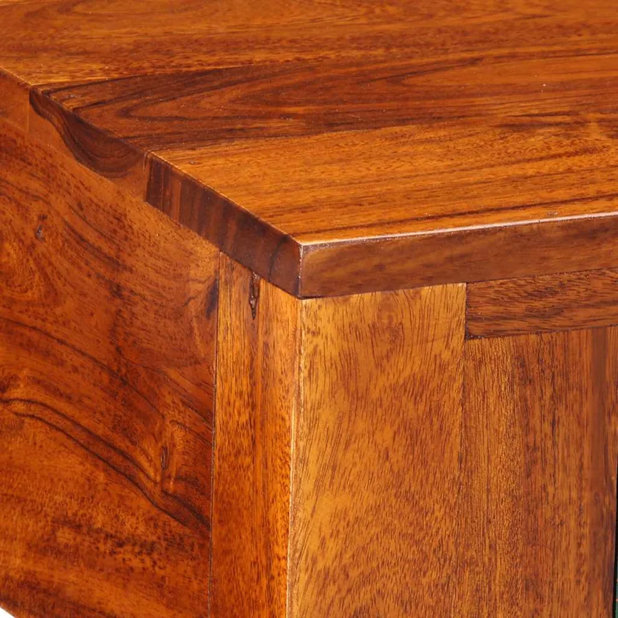Table de chevet 40x40x36 cm bois d'acacia massif - 5
