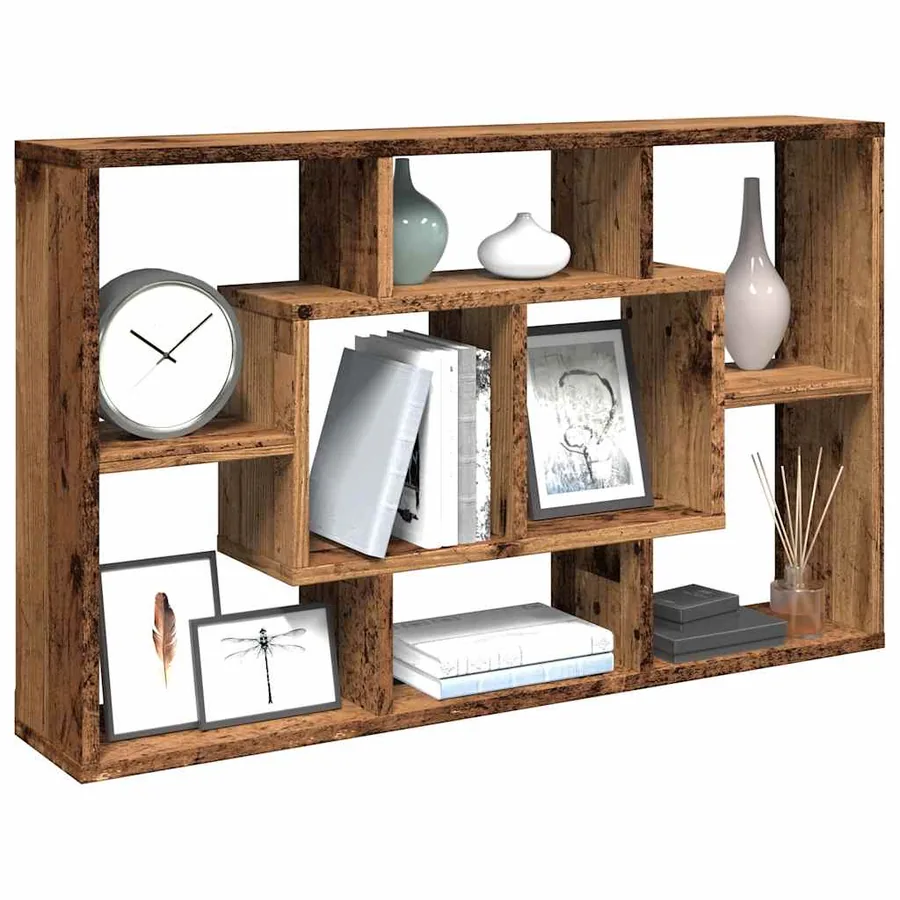 Étagère murale vieux bois 85x16x52,5 cm bois d'ingénierie