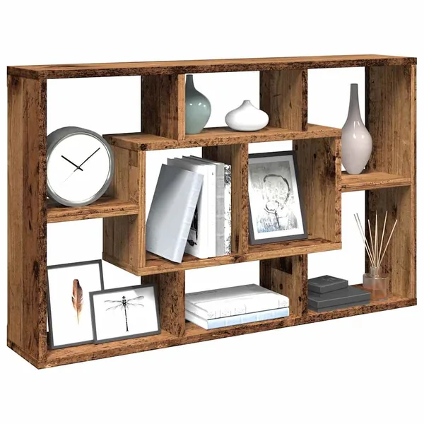 Étagère murale vieux bois 85x16x52,5 cm bois d'ingénierie