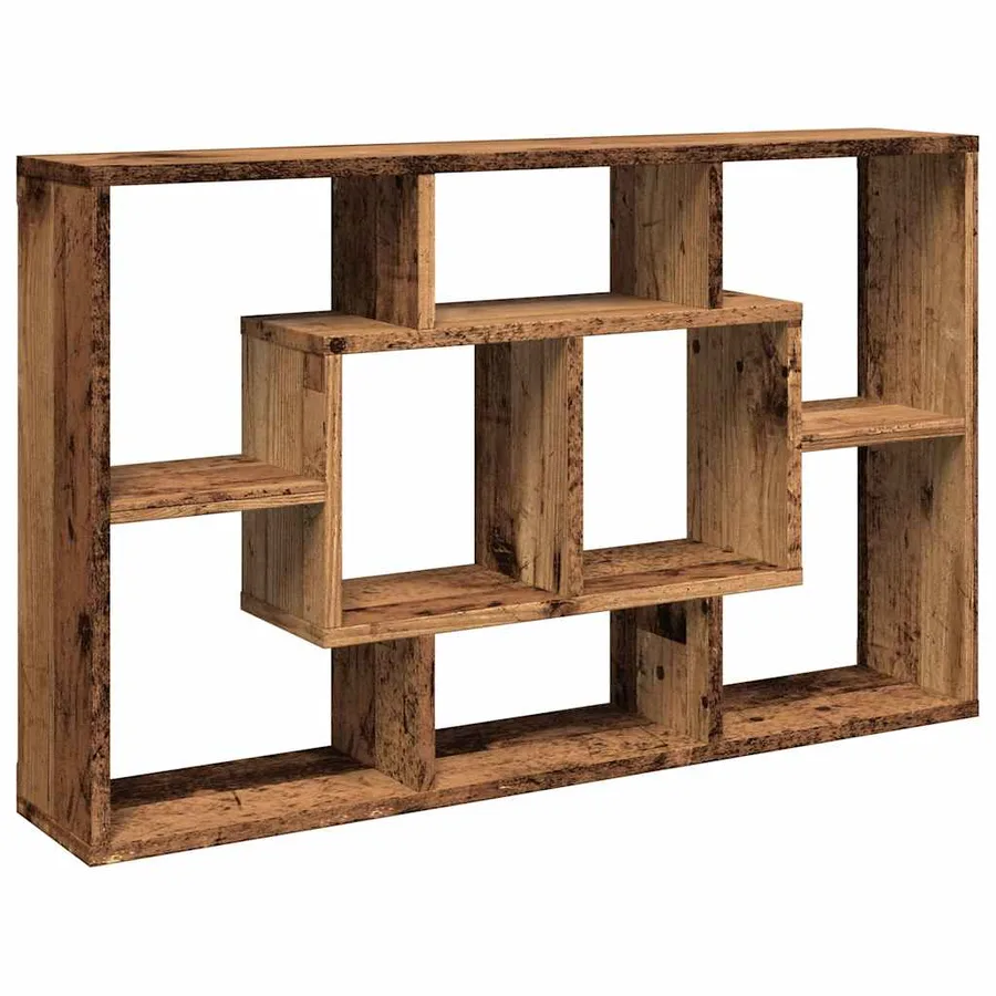 Étagère murale vieux bois 85x16x52,5 cm bois d'ingénierie - 2