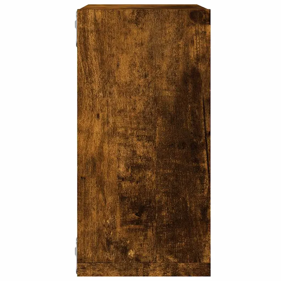 Étagères murales sous forme de cube 4 pcs chêne fumé 30x15x30cm - 7