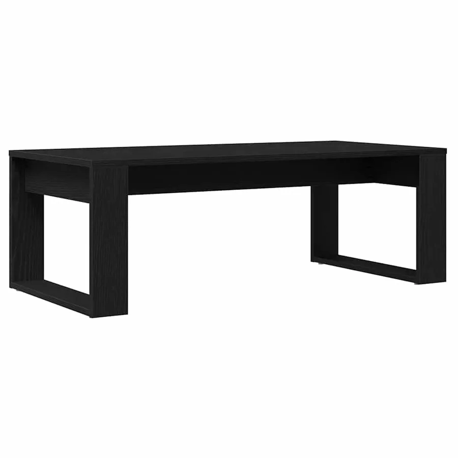 Table basse Chêne noir 102 x 50 x 35 cm Bois d'ingénierie - 2