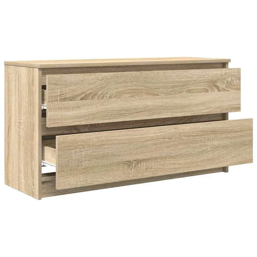 Meuble TV chêne sonoma 100x35x54 cm bois d'ingénierie - 5