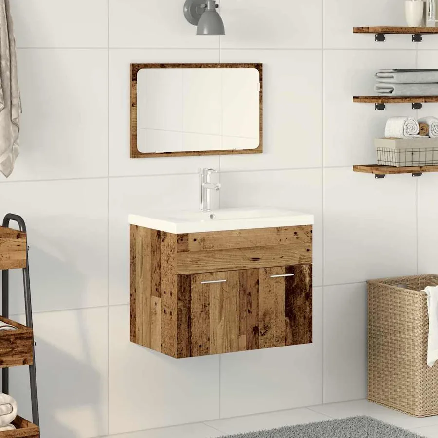 Ensemble de mobilier de salle de bain Bois d'ingénierie