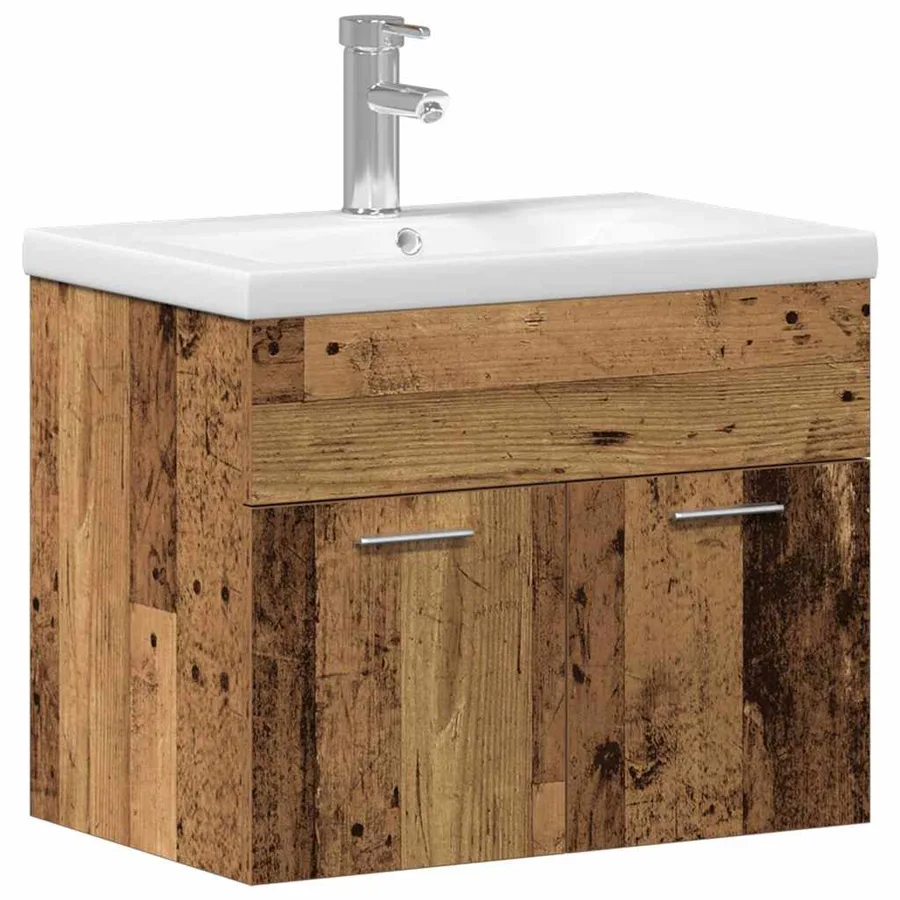 Ensemble de mobilier de salle de bain Bois d'ingénierie - 5