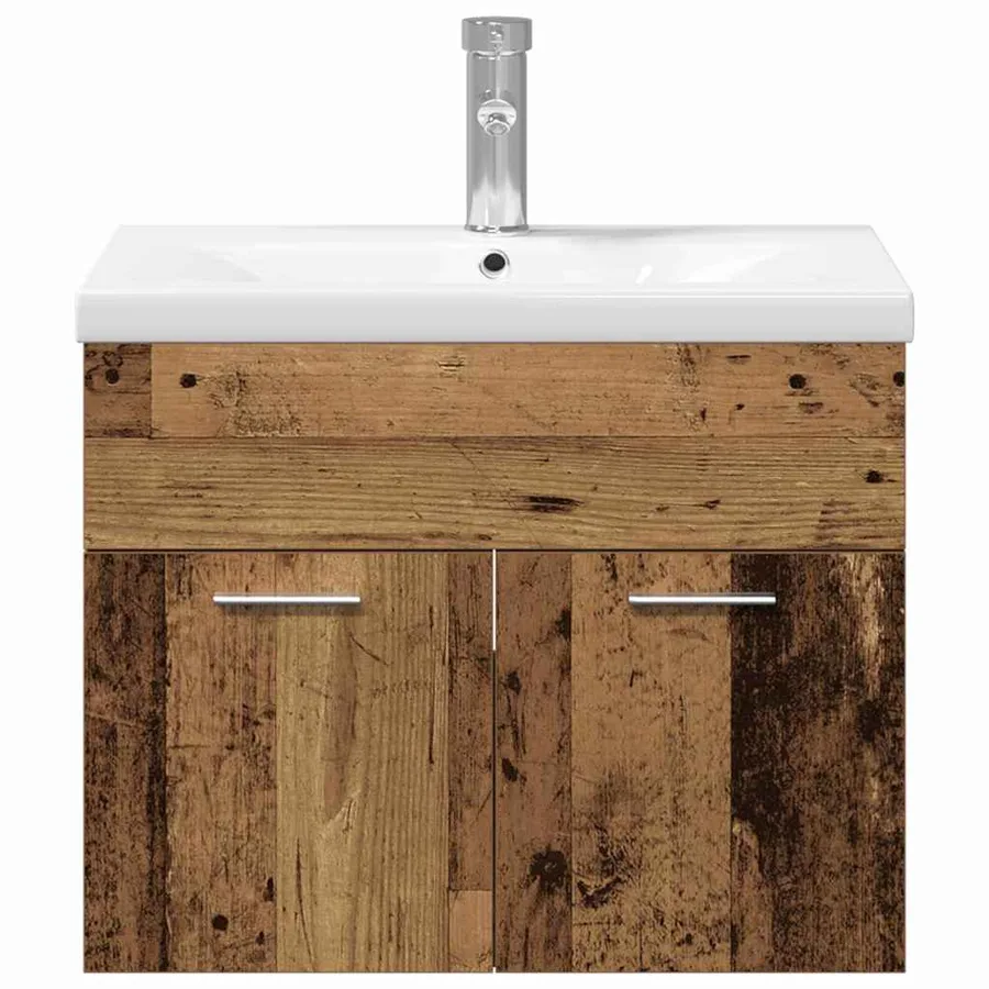 Ensemble de mobilier de salle de bain Bois d'ingénierie - 7