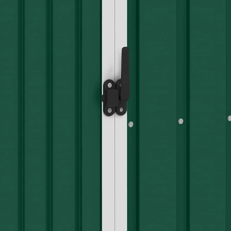 Abri à bois de jardin Vert 245x98x159 cm Acier galvanisé - 10