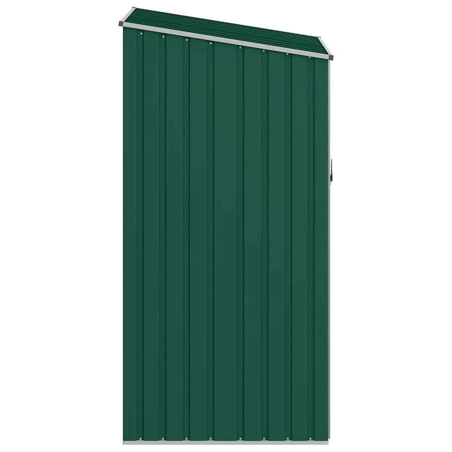Abri à bois de jardin Vert 245x98x159 cm Acier galvanisé - 7