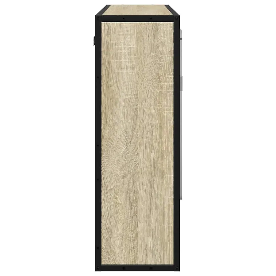 Armoire de salle de bain avec miroir Chêne Sonoma 65 x 20 x 60 cm Bois d'ingénierie - 6