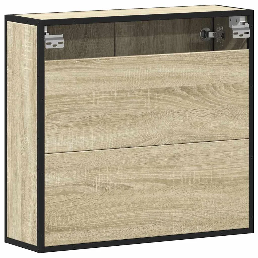 Armoire de salle de bain avec miroir Chêne Sonoma 65 x 20 x 60 cm Bois d'ingénierie - 7