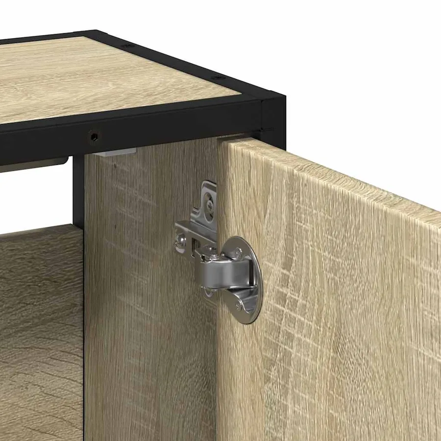 Armoire de salle de bain avec miroir Chêne Sonoma 65 x 20 x 60 cm Bois d'ingénierie - 9