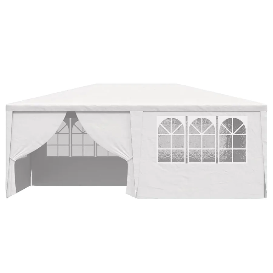 Tente de réception et parois latérales 4x6 m Blanc 90 g/m² - 4