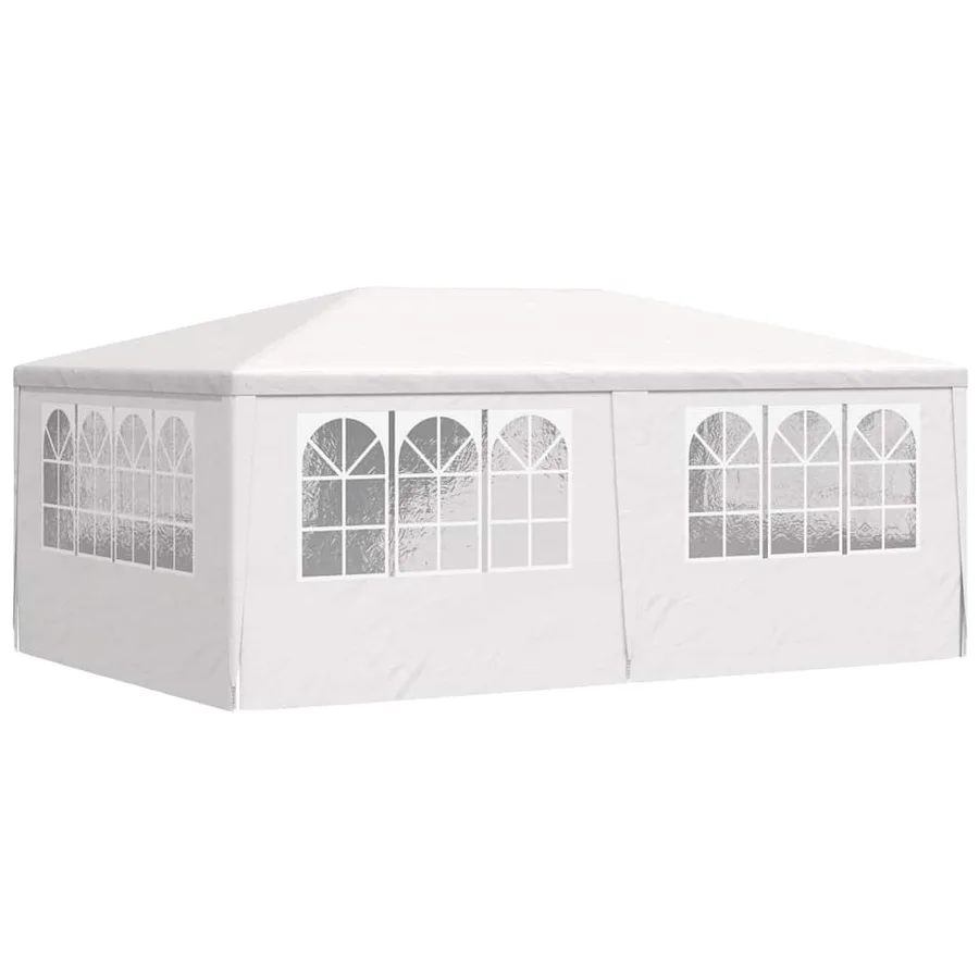 Tente de réception et parois latérales 4x6 m Blanc 90 g/m² - 6