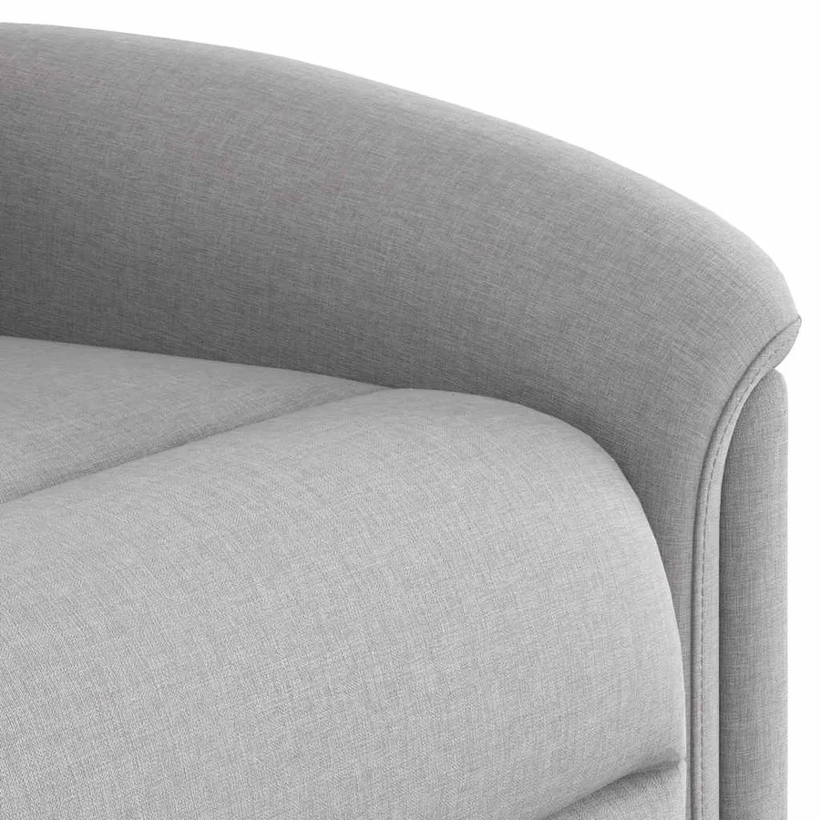 Fauteuil de massage inclinable électrique gris nuage tissu - 11