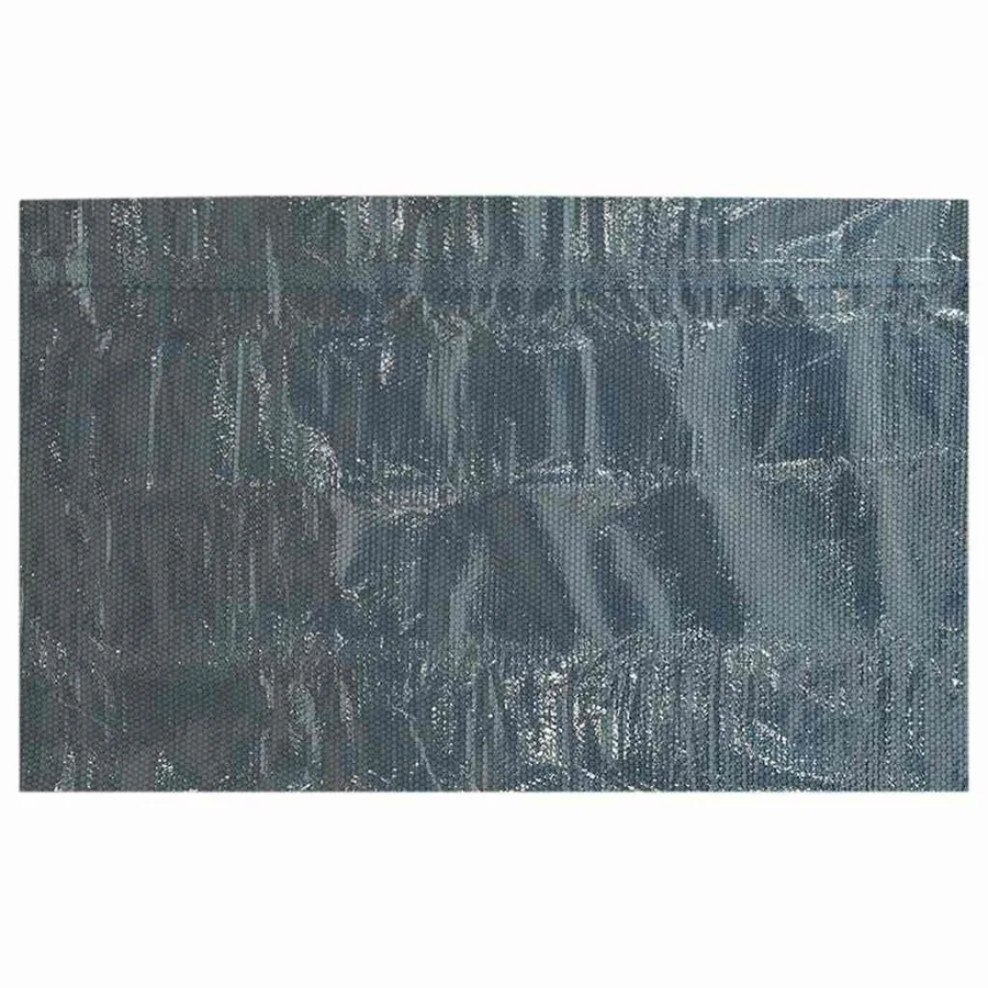 Film solaire de piscine flottant PE 975x488 cm Noir et bleu - 4