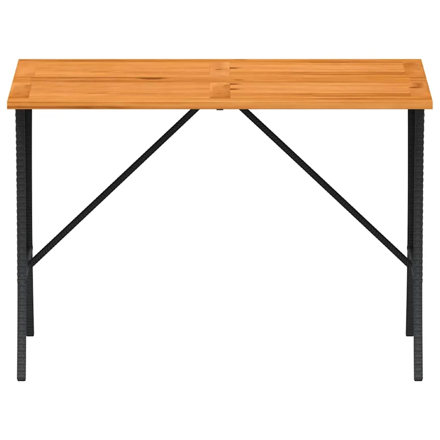 Salon de jardin 3 pcs avec coussins noir résine tressée - 8