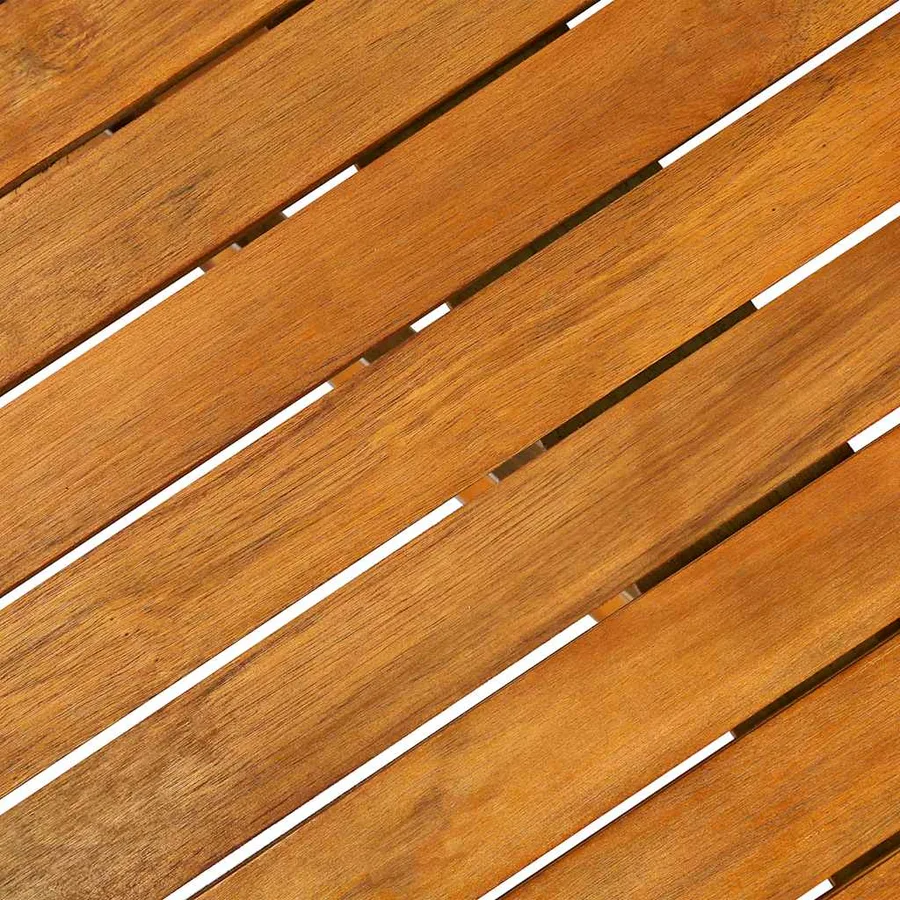 Ensemble de salle à manger de jardin 5 pcs en bois d'acacia massif - 10