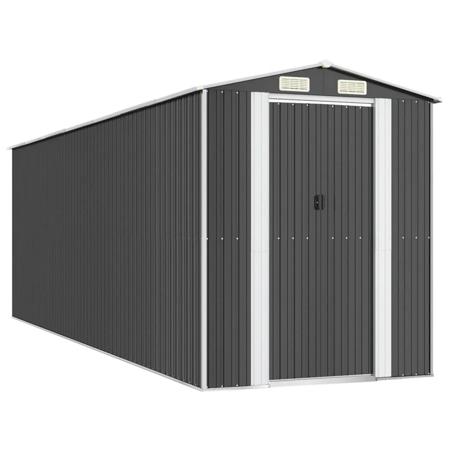 Abri de jardin Anthracite 192x606x223 cm Métal galvanisé - 2