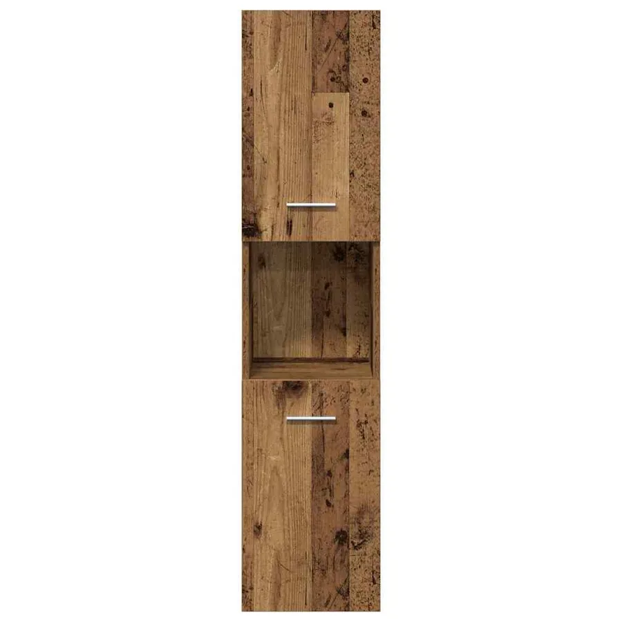 Ensemble de mobilier de salle de bain 4 pcs Bois ancien - 7