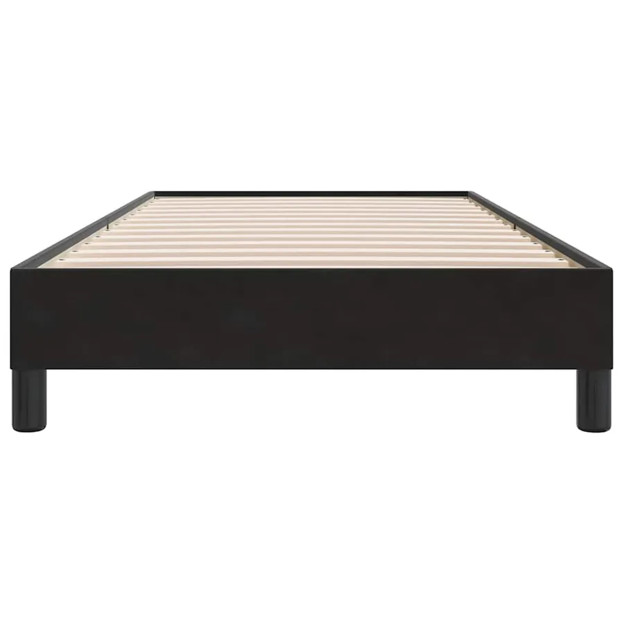 Cadre de lit sans matelas noir 80x220 cm velours - 5