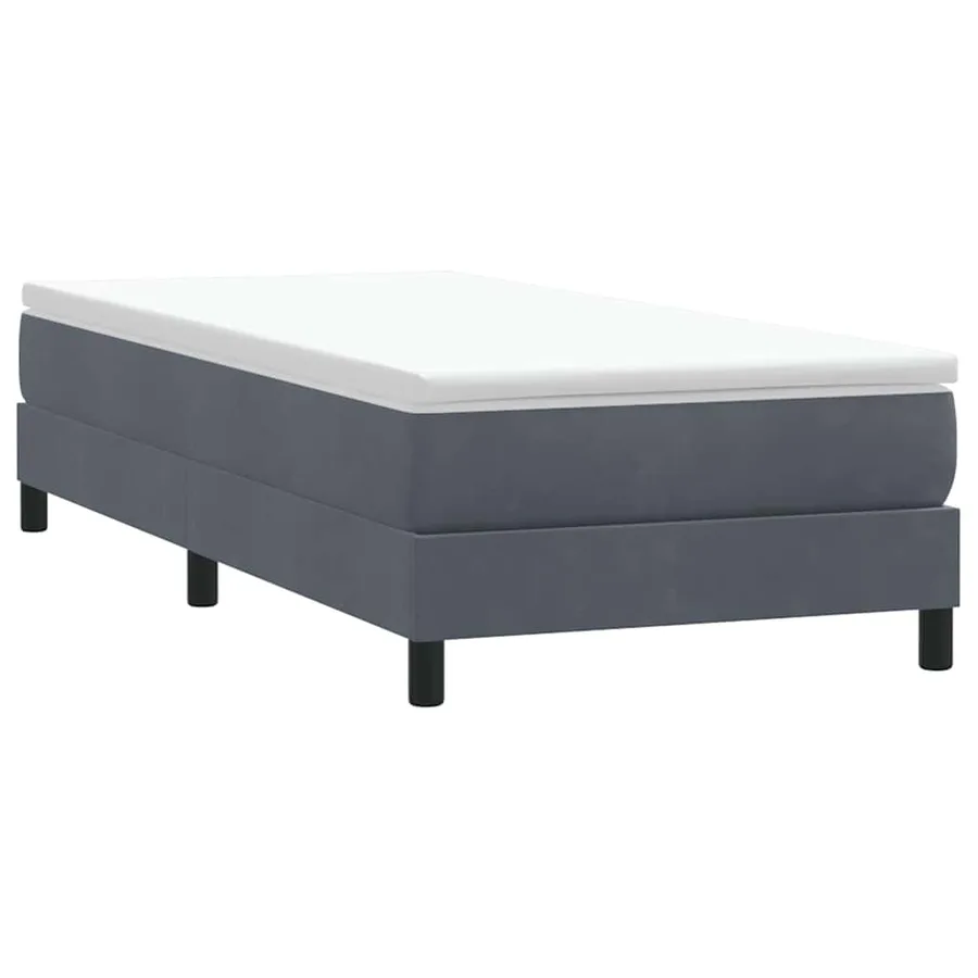 Sommier à lattes de lit sans matelas gris foncé 80x220 cm - 3