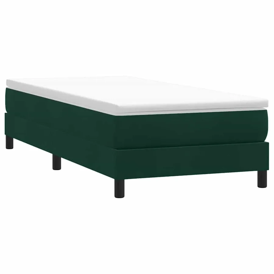 Sommier à lattes de lit sans matelas vert foncé 80x220 cm - 3