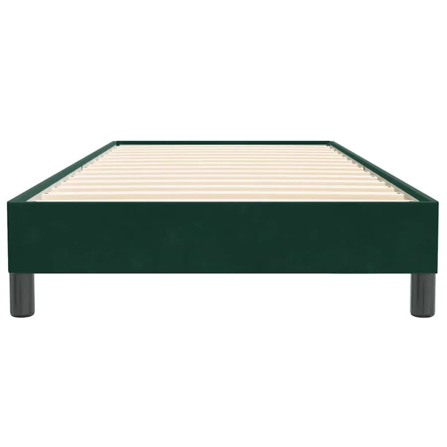 Sommier à lattes de lit sans matelas vert foncé 80x220 cm - 5