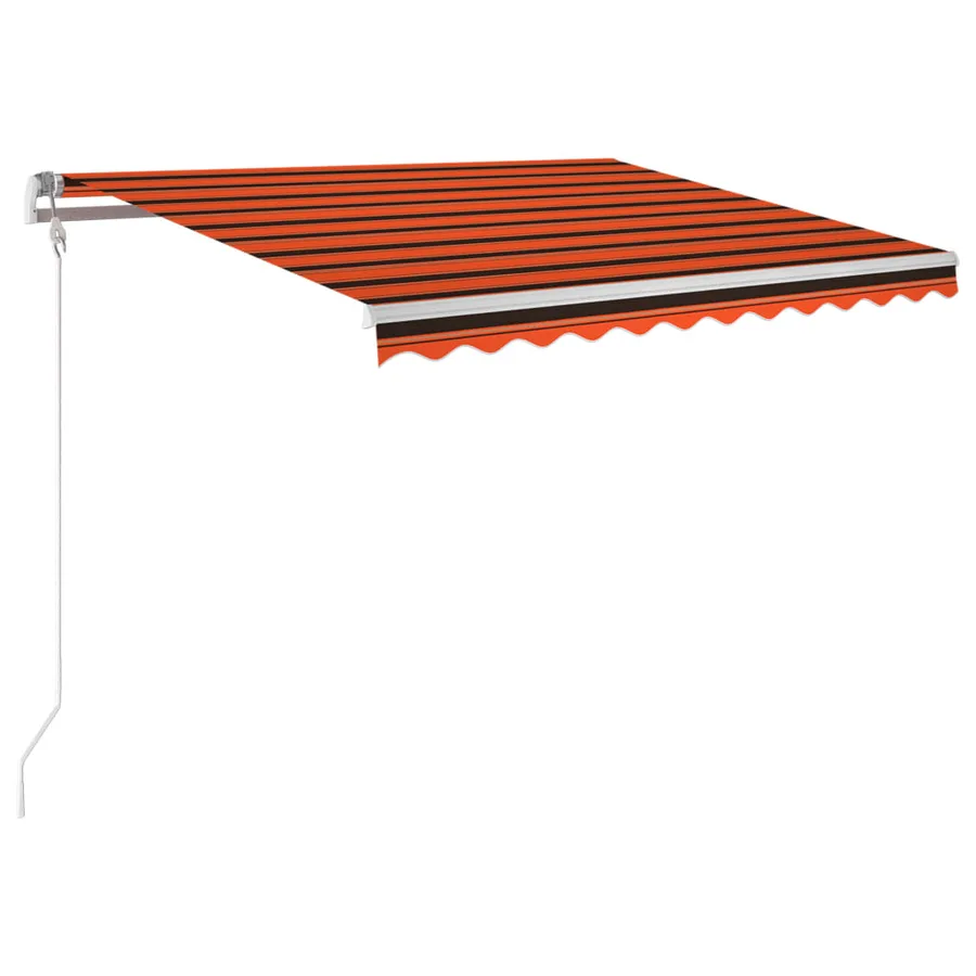 Auvent rétractable automatique 300x250 cm Orange et marron - 2