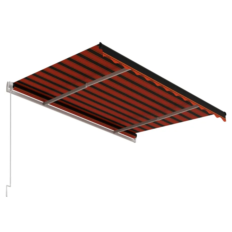 Auvent rétractable automatique 300x250 cm Orange et marron - 4