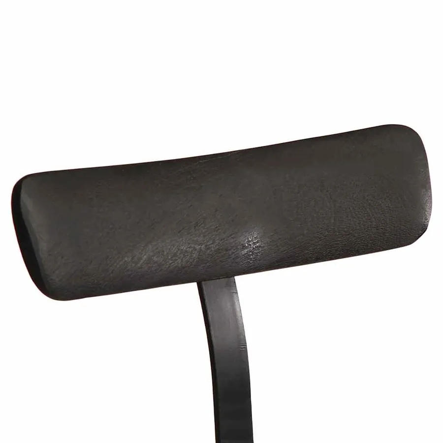 Tabourets de bar lot de 2 noir 49x43x103cm bois manguier massif - 5