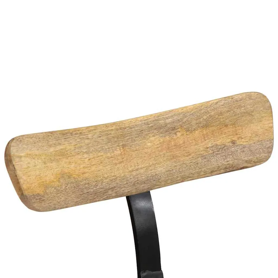 Tabourets de bar lot de 2 49x43x88 cm bois de manguier massif - 5