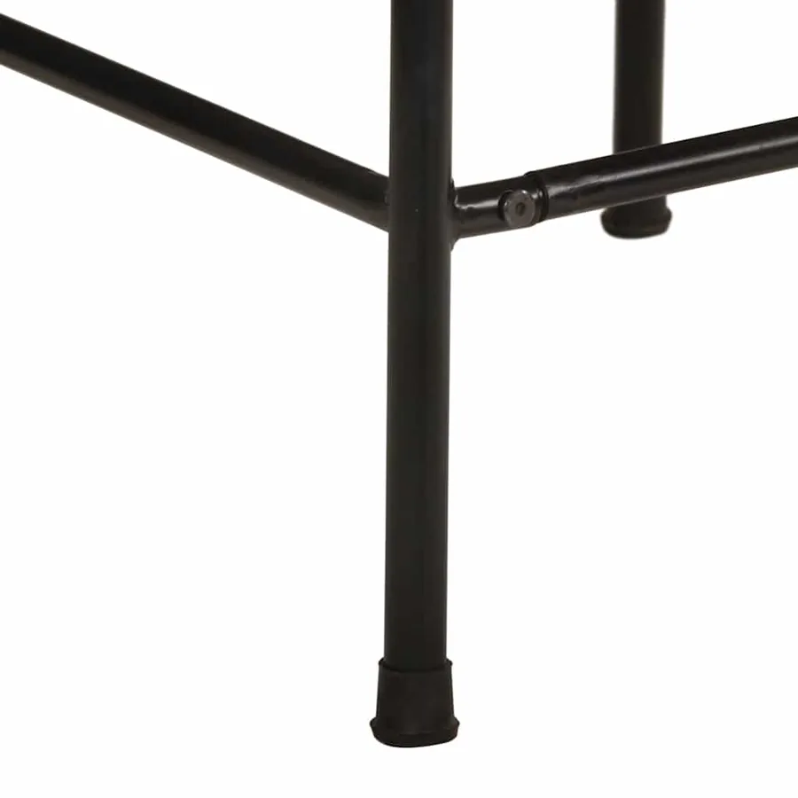 Tabourets de bar lot de 2 pcs bois massif manguier brut - 7
